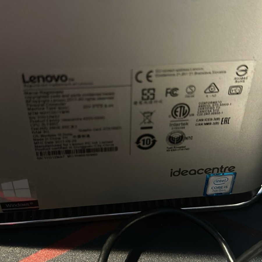 Gaming Lenovo IdeaCentre 620s-03IKL i5-7400T”8GB”GTX 1050 TI”256GB”Int HD620