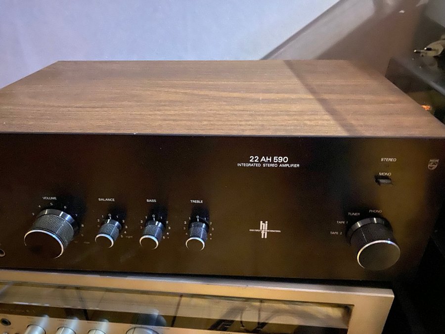 Philips 22AH590 Integrerad Stereo Förstärkare 1978