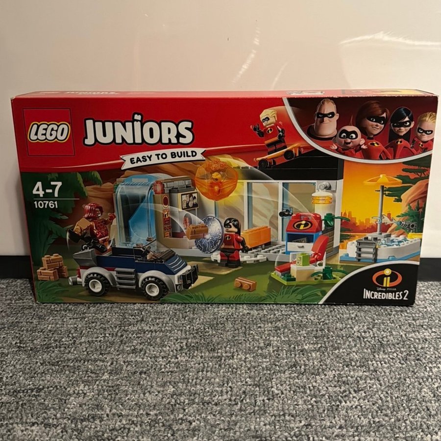 Uåbnet - 10761 LEGO Juniors Incredibles 2 The Great Home Escape