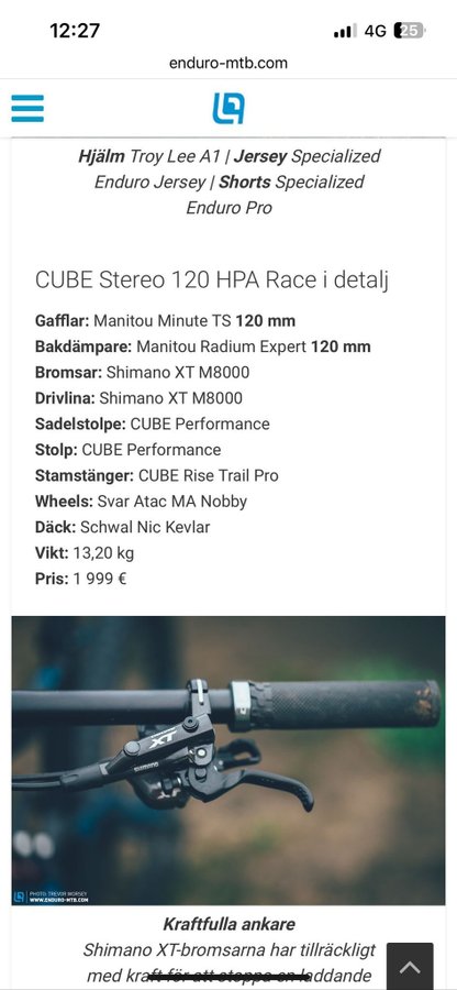 Cube Stereo 120 HPA Race 29