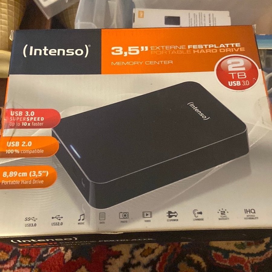 Intenso 3,5'' Extern Hårddisk 2TB