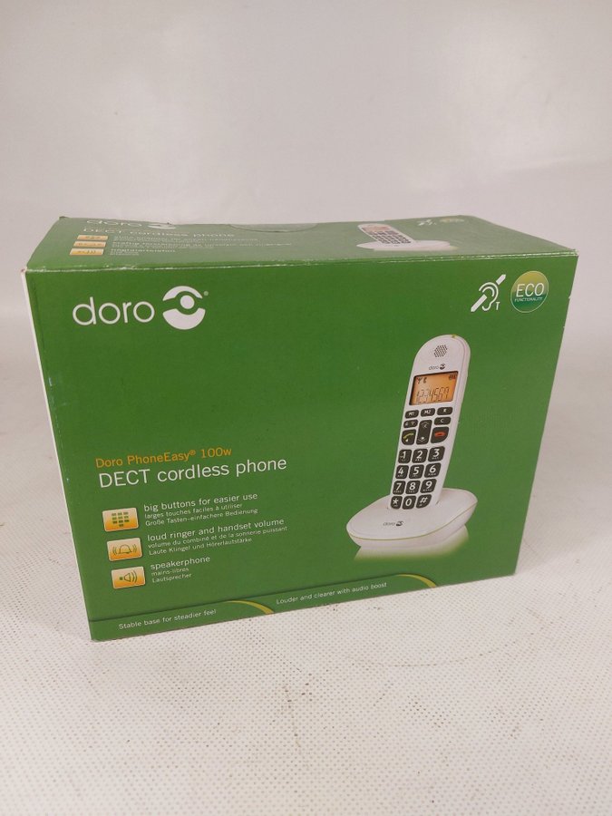 Dorotea PhoneEasy 100w DECT trådlös telefon NY!