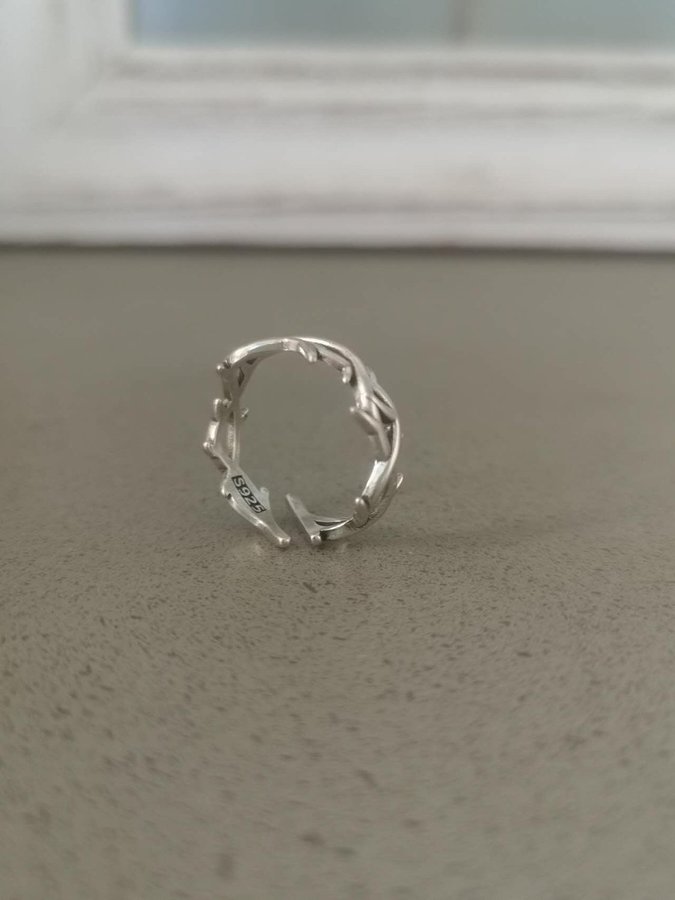 SILVER ring 925 stämpel pläterad