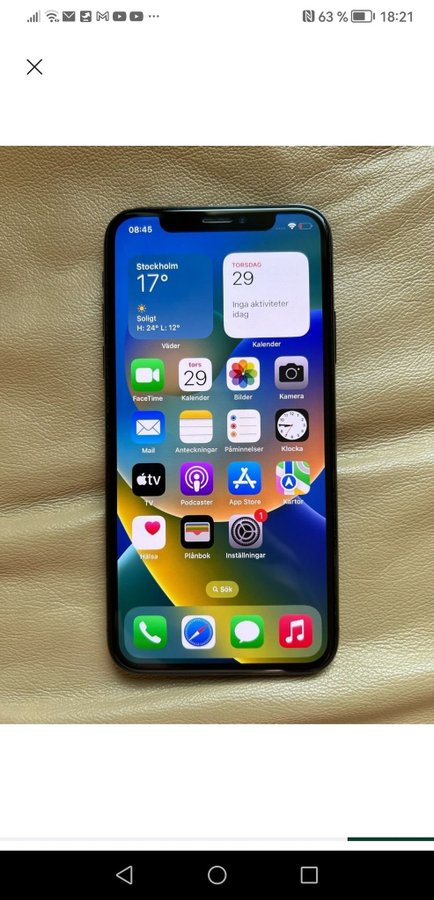 iPhone X 64gb i ny skick olåst