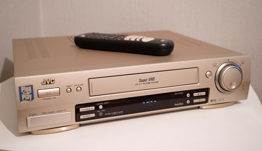 JVC HR-S7500EH S-VHS Videobandspelare