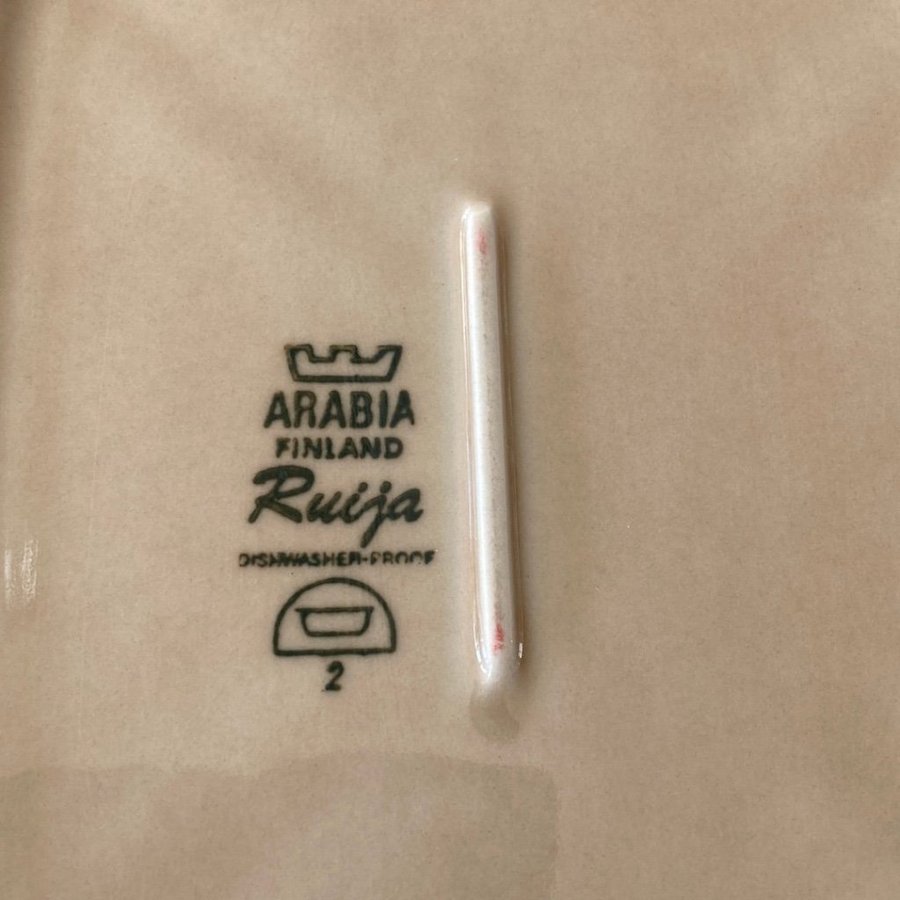 Arabia Ruijia  Ulla Procope retro 70 tal uppläggningsfat/ugnsform