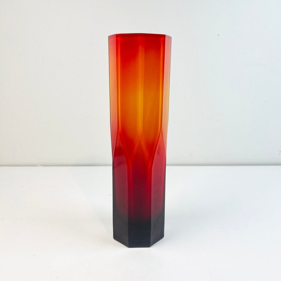 Elme glasbruk vas oktagon 26,5 cm • Ovanlig • Orange, gul  svart