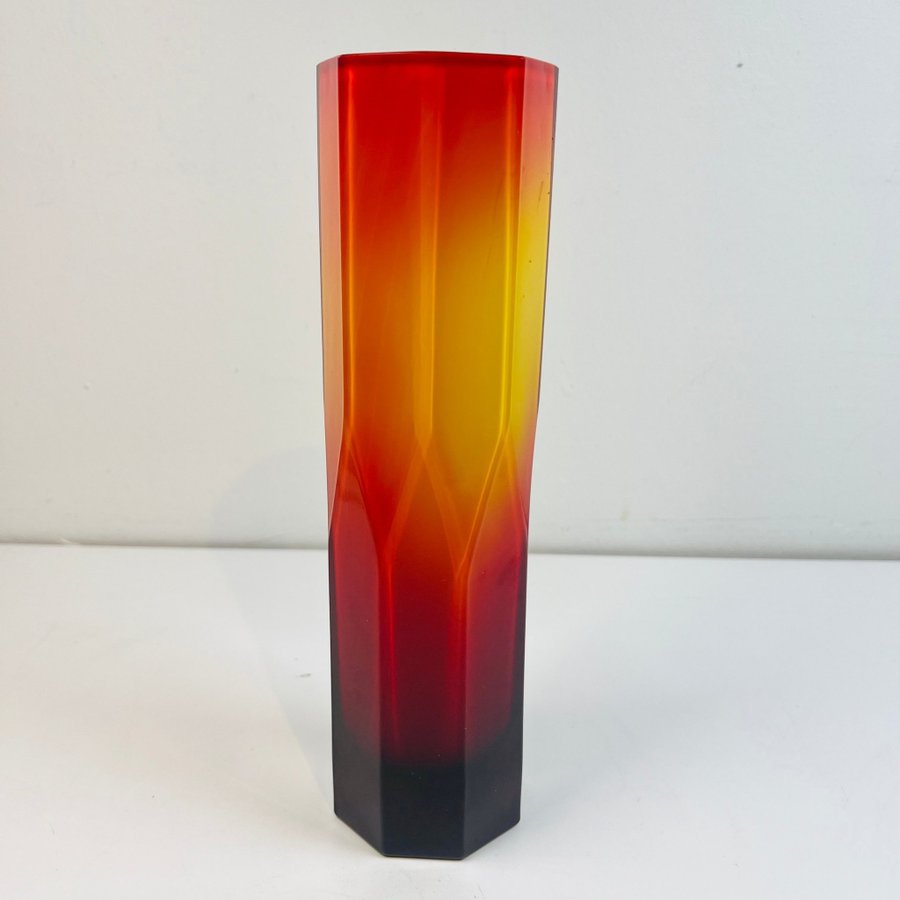 Elme glasbruk vas oktagon 26,5 cm • Ovanlig • Orange, gul  svart