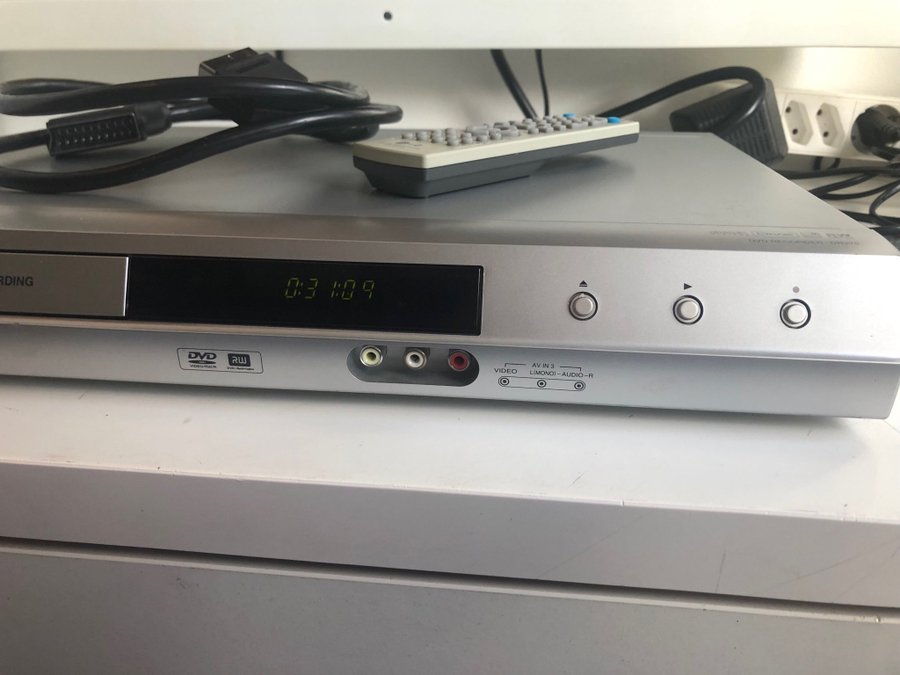 LG DVD-Recorder DR275 med fjärrkontroll dvd spelare