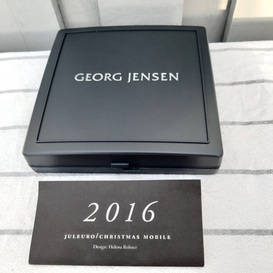 2016 Juleuro Magnolia Krans ÅRLIG Palladium Plated Christmas Mobile GEORG JENSEN