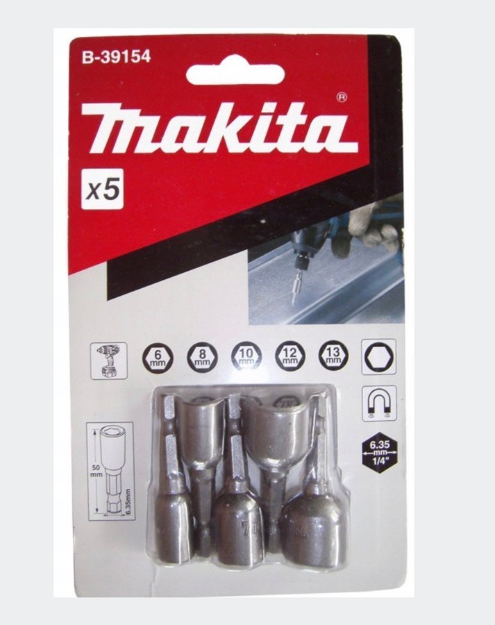 Makita- Hylssats 5 delar