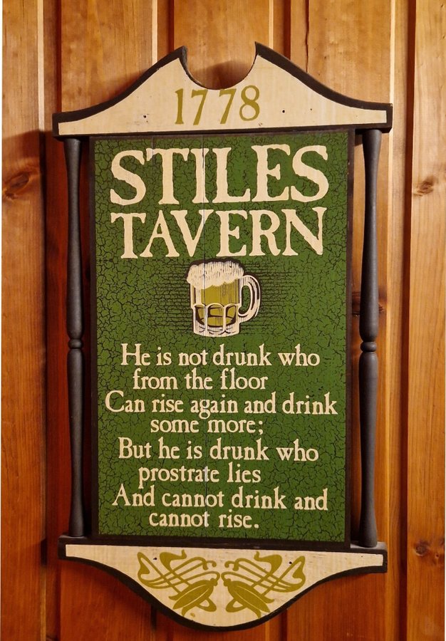 Stiles Tavern skylt