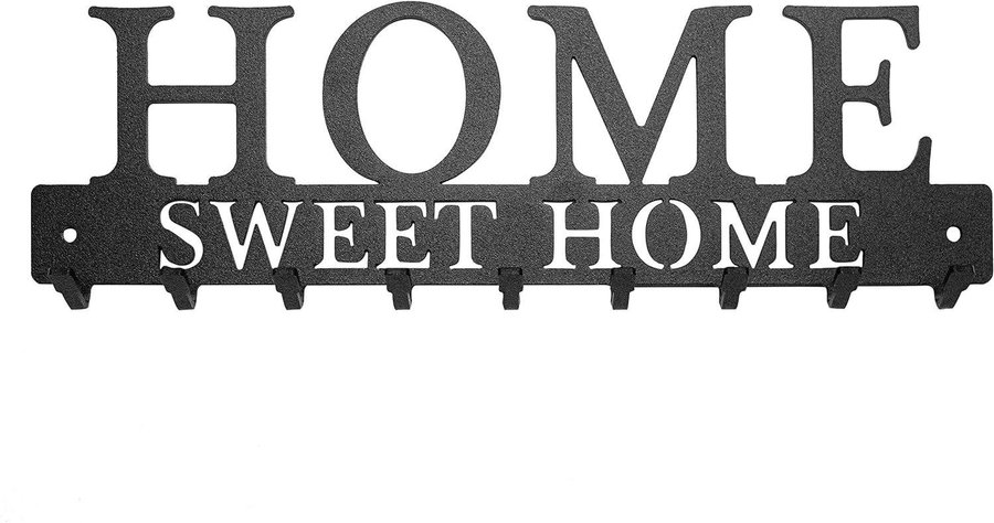 NY Home Sweet Home väggnyckelhållare i metall | 25 x 8 cm | Ordpris 239kr