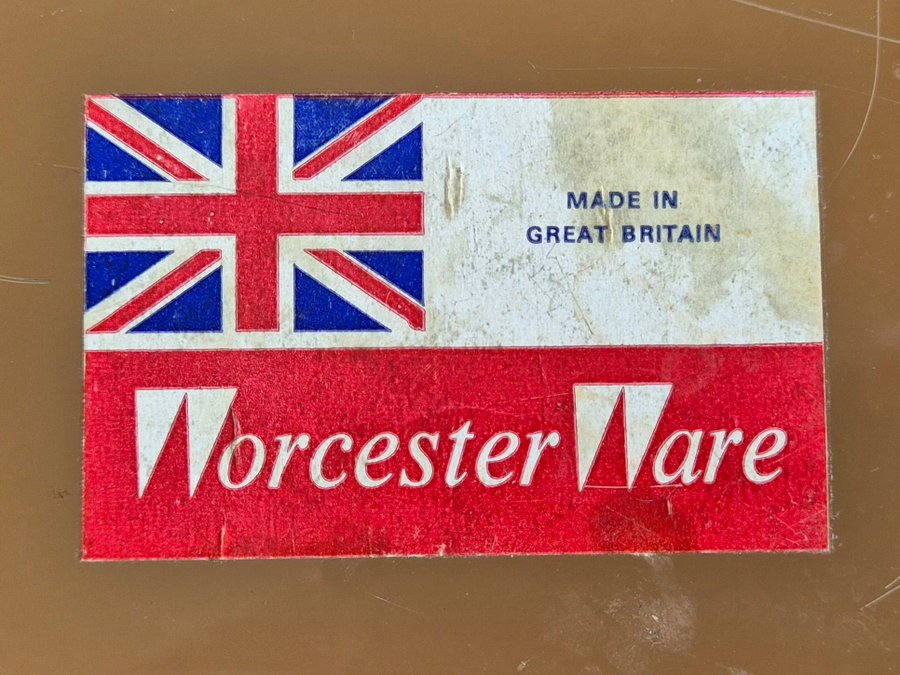 Serveringsbricka Worcester ware England retro omkring 1970-talet