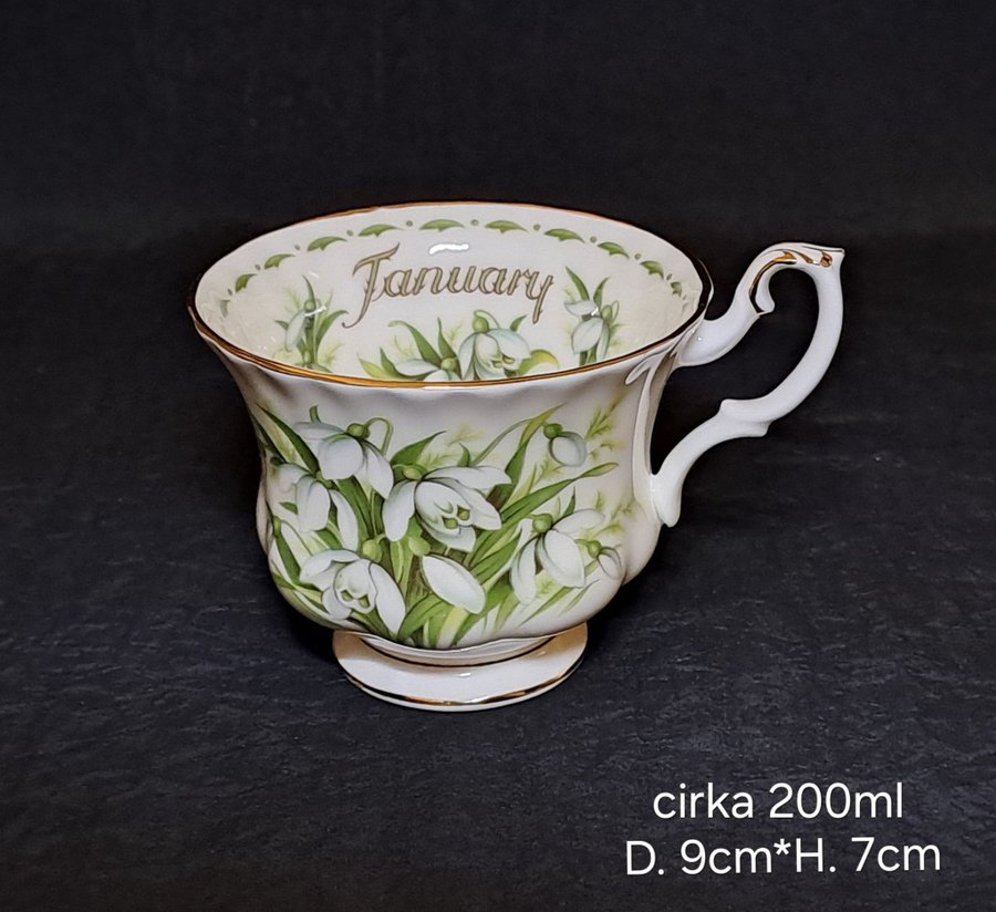 Royal Albert January tekopp utan fat