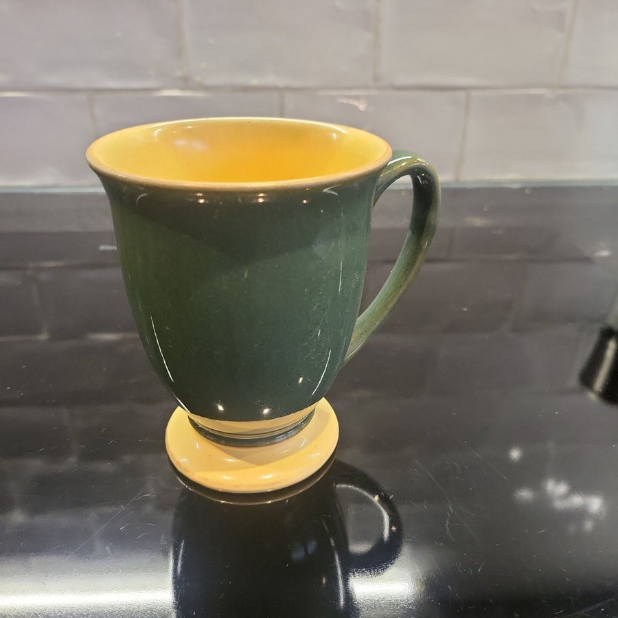 Denby Harlequin mugg färg grön och gul