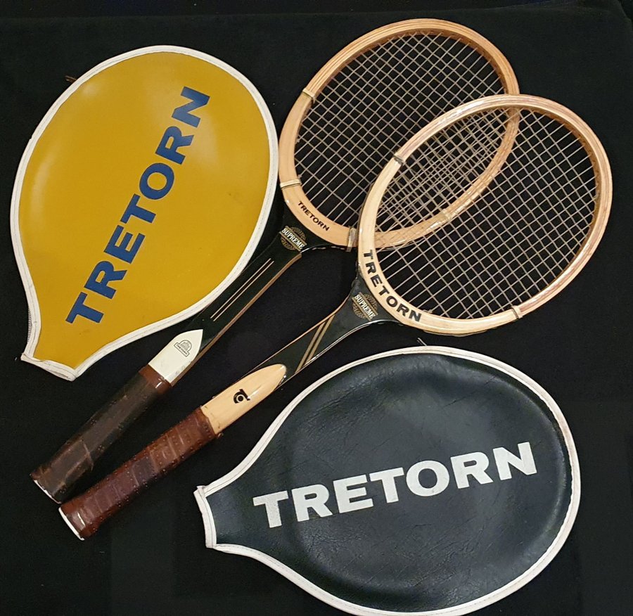 2 st varianter av Tretorn Supreme klassisk tennisracket