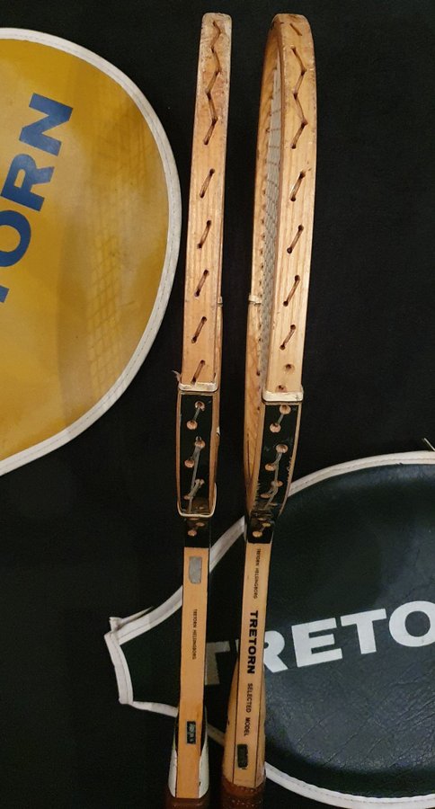 2 st varianter av Tretorn Supreme klassisk tennisracket