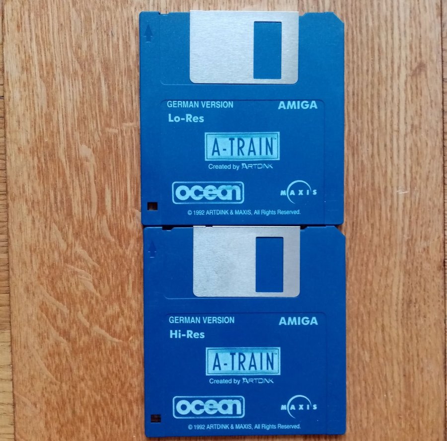 A-Train (Ocean - Maxis) - AMIGA - [GERMAN] - 2 x Lös Disk