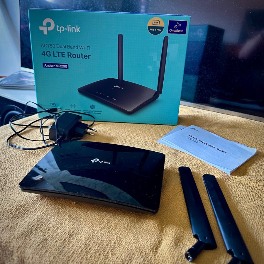 TP-Link Archer MR200 4G LTE Router - med inbyggt modem