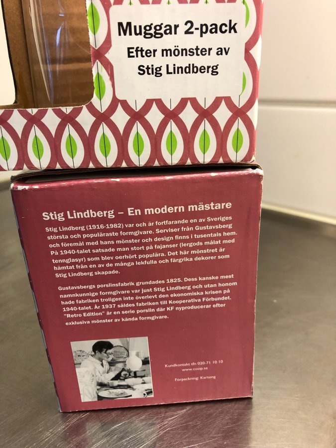 Stig Lindberg Muggar 2 x2 st retro edition