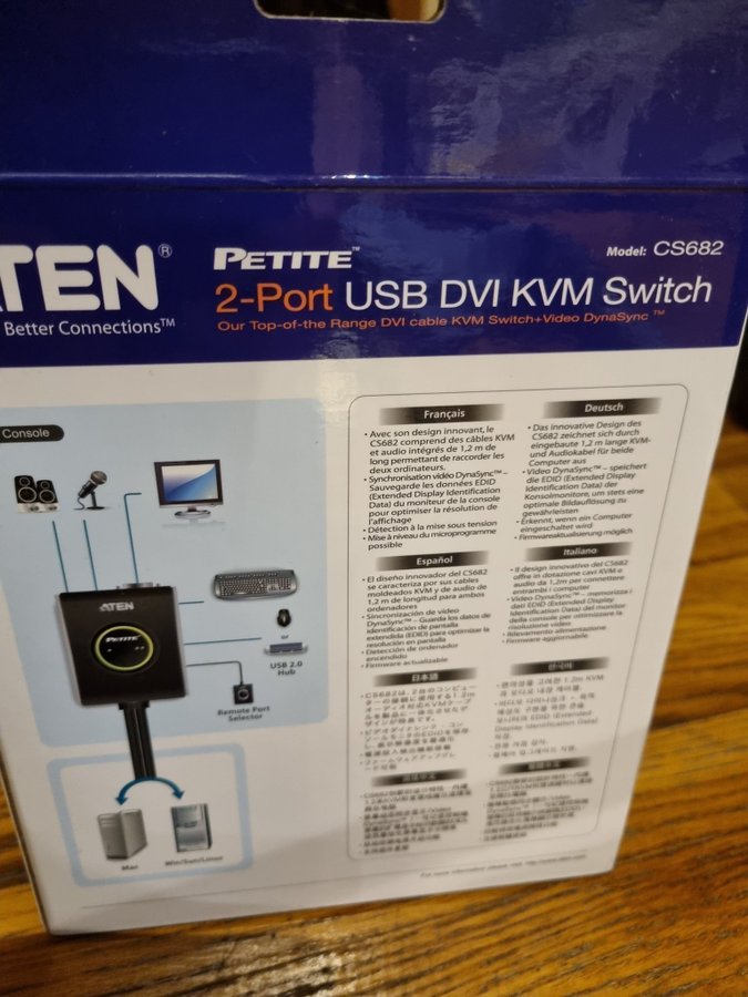 KVM-switch med DVI och USB