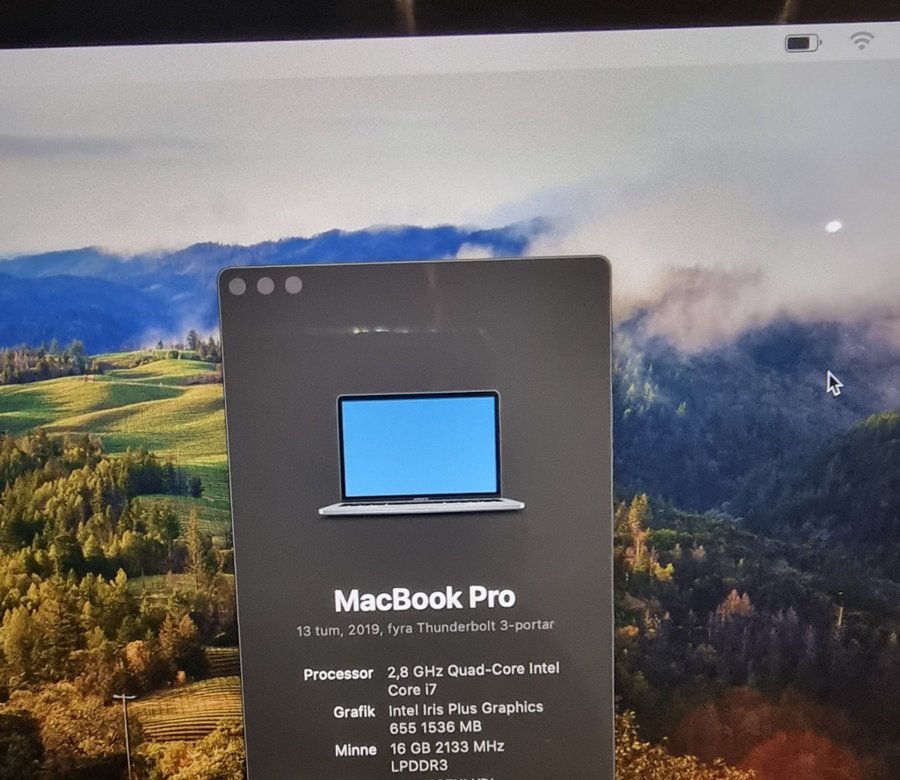 MacBook Pro 13 tum, 2019