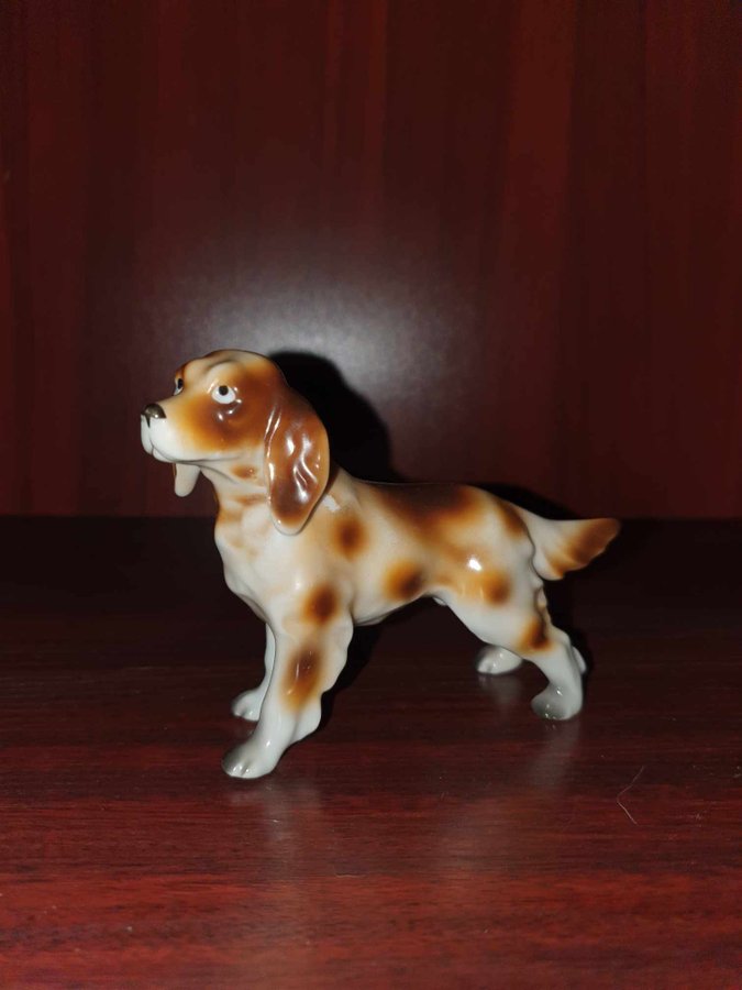 Porslinsfigur Hund Spaniel