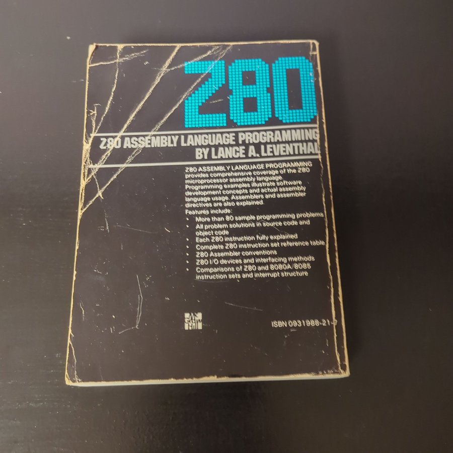 Z80 Assembly Language Programming av Lance A. Leventhal