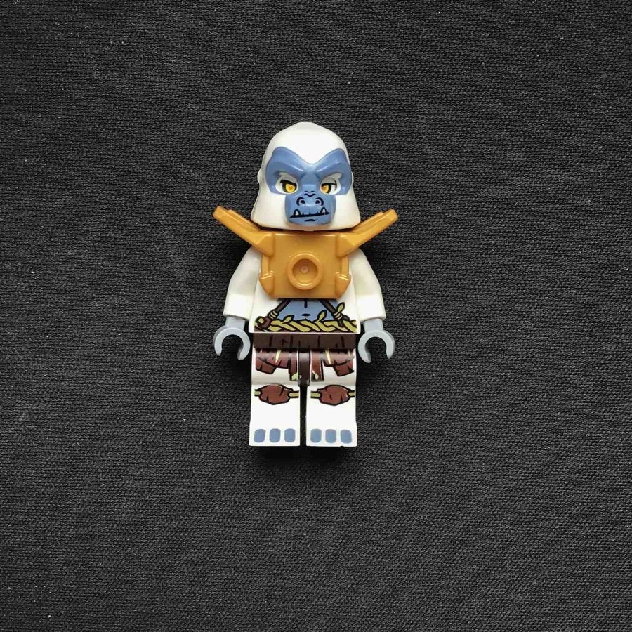 Lego Legends of Chima Grizzam Vit Apa figur minifigur gubbe krigare