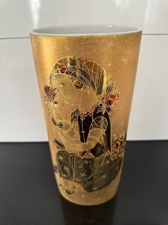 Bjørn Wiinblad Rosenthal vase Studio Line Scheherazade 1970s Germany Handpainted