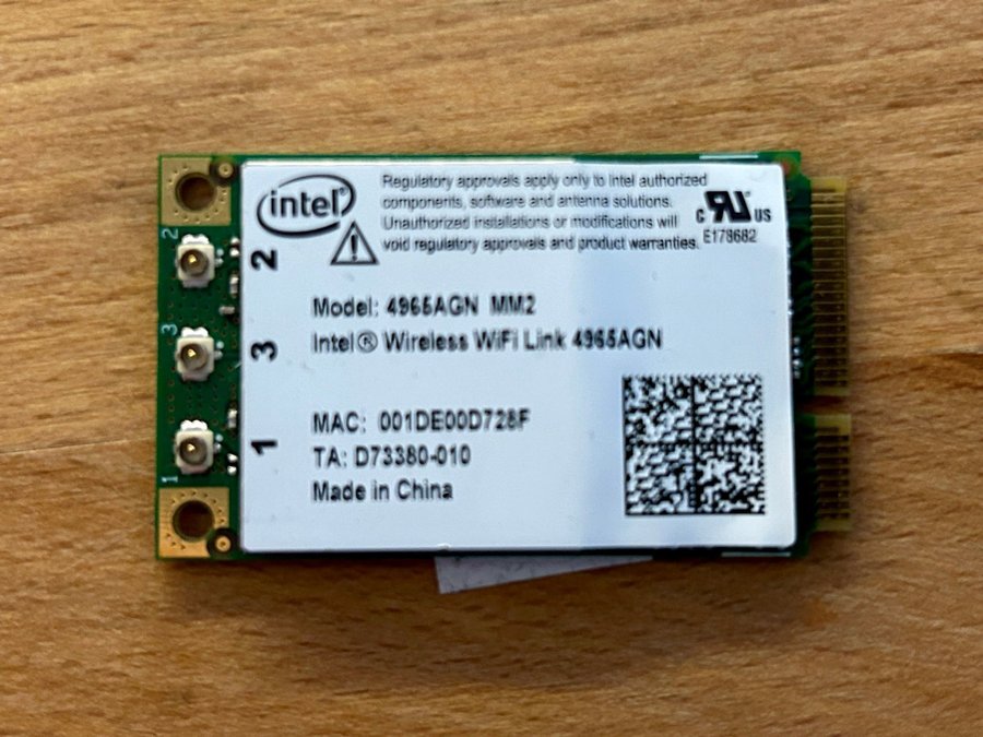 Intel 4965AGN Wireless WiFi Link PCIe Mini Network Card