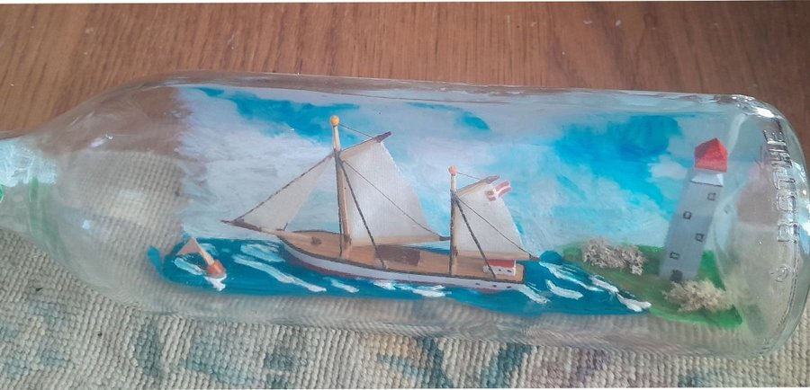 Ship in a bottle swedish 1900 1th part