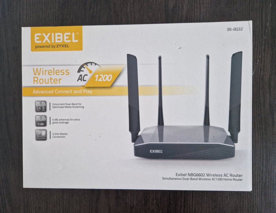 Exibel NBG6602 Trådlös AC Router Ny