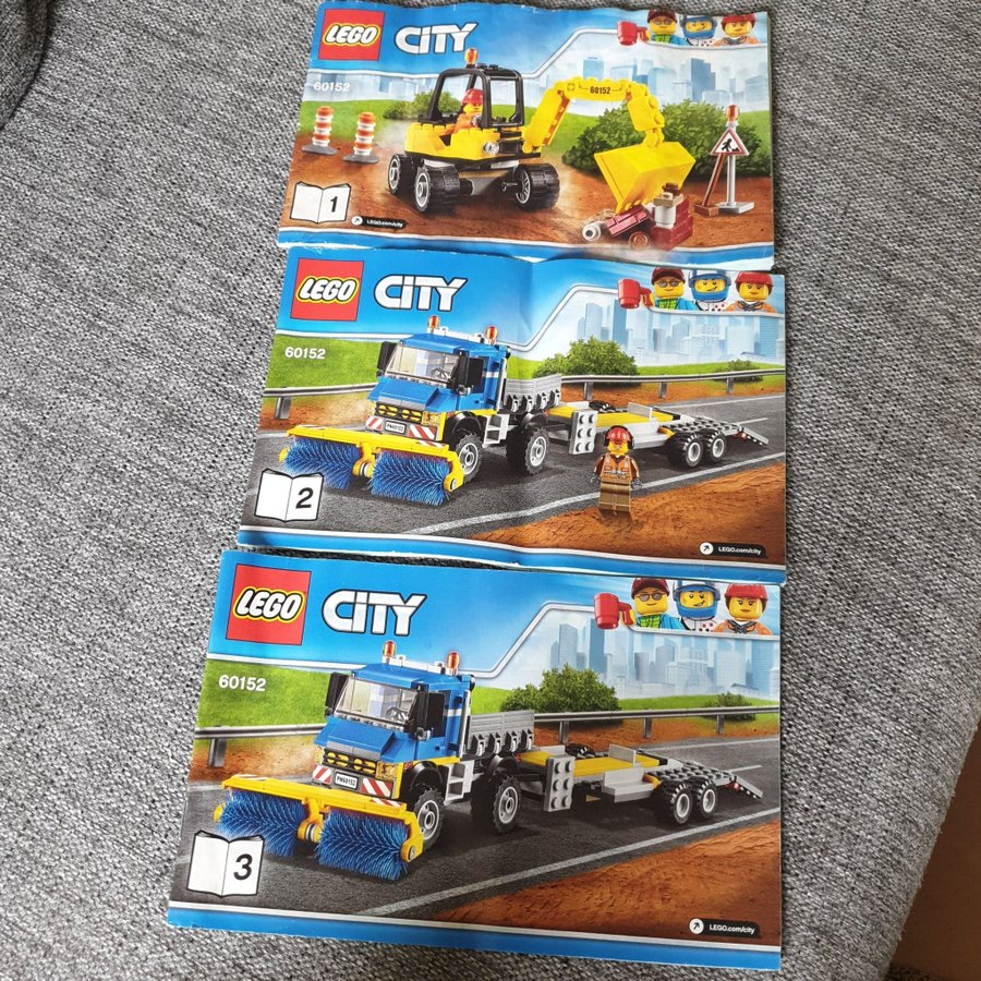 Lego City instruktioner 60152 60164  60140