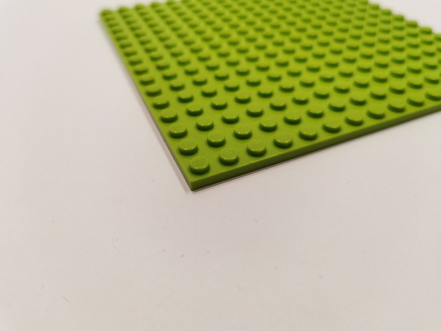 Lego - platta - plate - 16x16 - part 91405 - lime