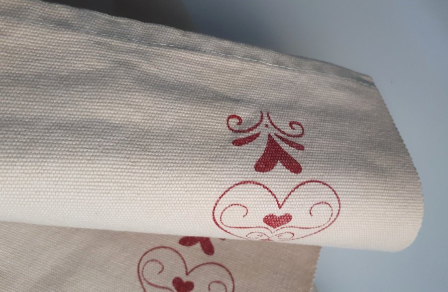 Linen Christmas Table Runner. Julebordløber. Julbordslöpare Jullöpare. Bordløber