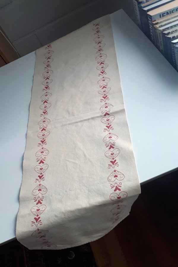 Linen Christmas Table Runner. Julebordløber. Julbordslöpare Jullöpare. Bordløber