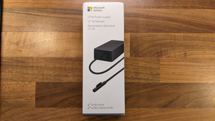 Microsoft Surface Book Power Supply 127W strömförsörjning laddare charger