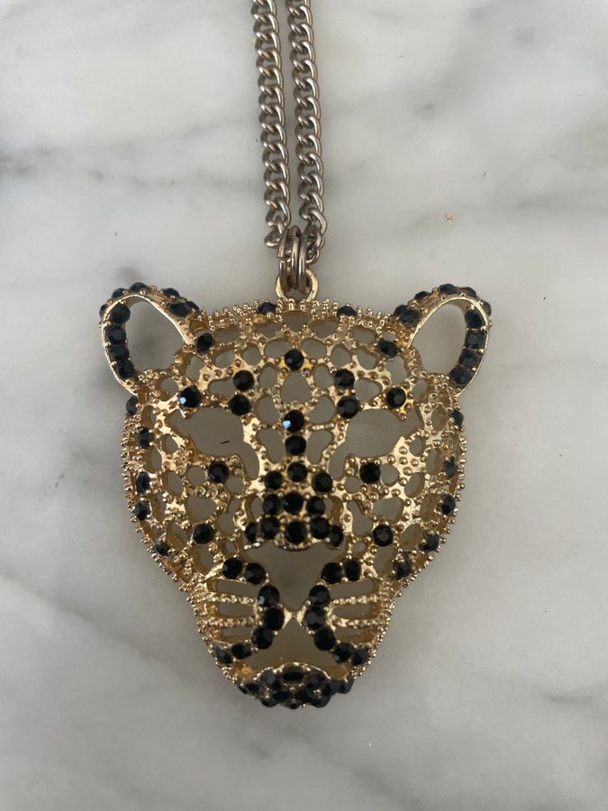 Halsband leopard huvud