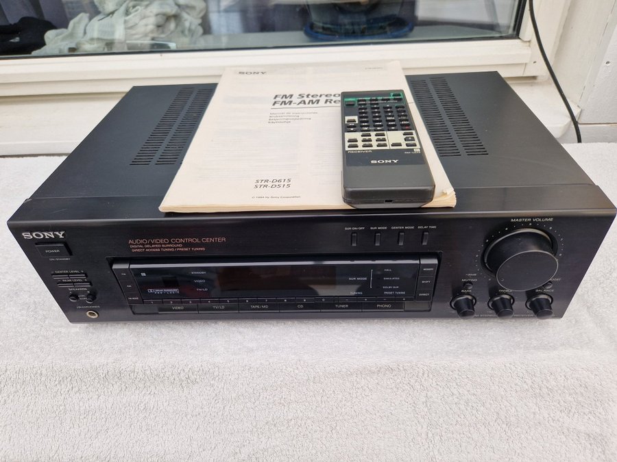 SONY STR-D515 AUDIO/VIDEO CONTROL CENTER(FM STEREO/FM-AM RECEIVER)