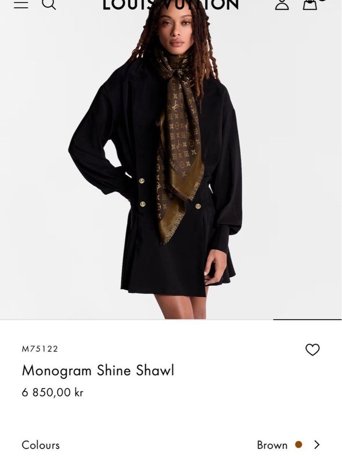 Louis Vuitton Monogram Shine Shawl