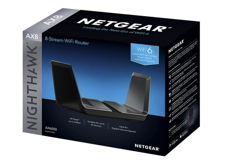 Netgear RAX80 Nighthawk AX8 AX6000 WiFi6 Router