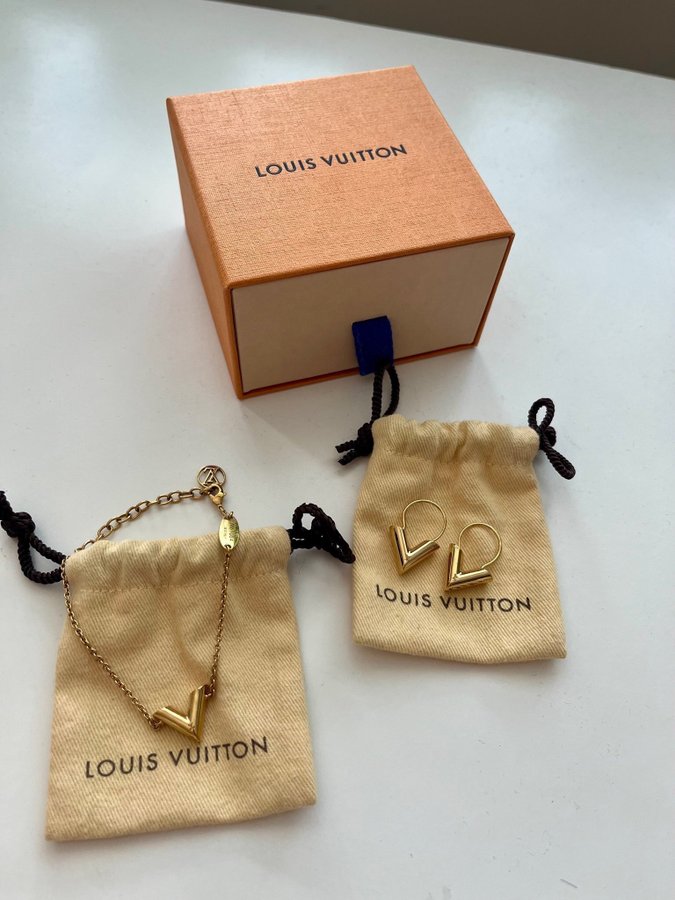 Louis Vuitton set armband örhängen