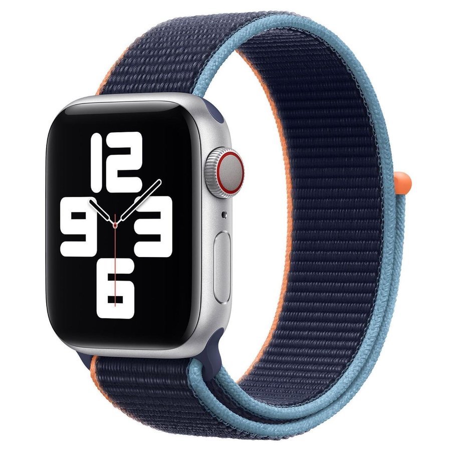 Nylonloop 44/45/46/49mm Apple Watch Armband - MARINBLÅ