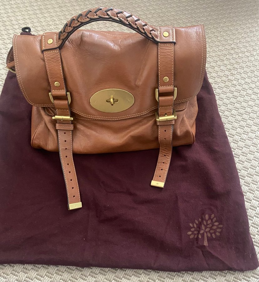 Mulberry Alexa Brown brun väska med axelrem