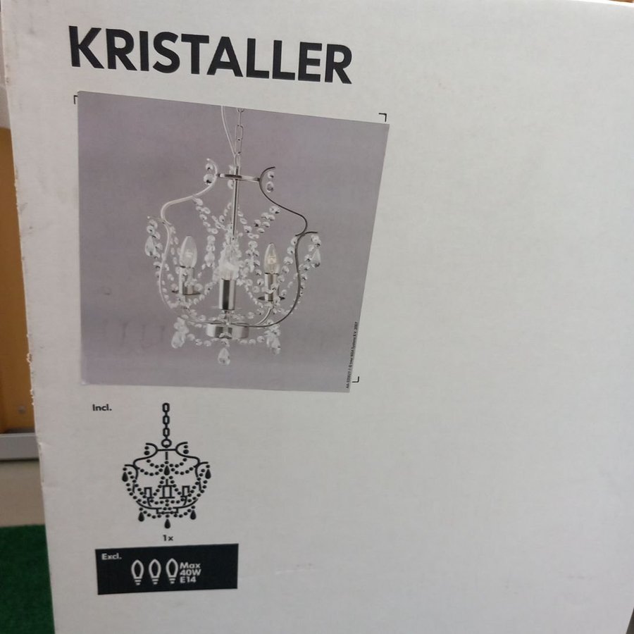 IKEA Kristaller Taklampa