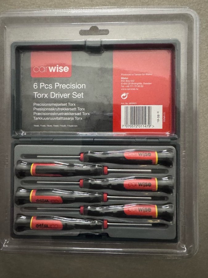 Carwise Precision Torx Driver Set