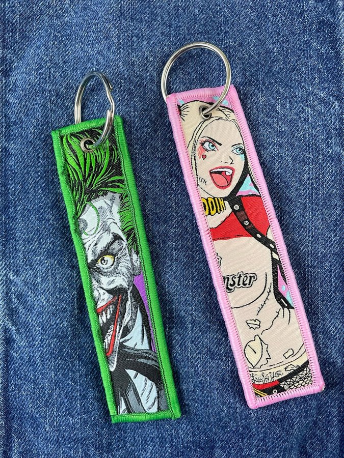 Nyckelringar med Joker och Harley Quinn motiv