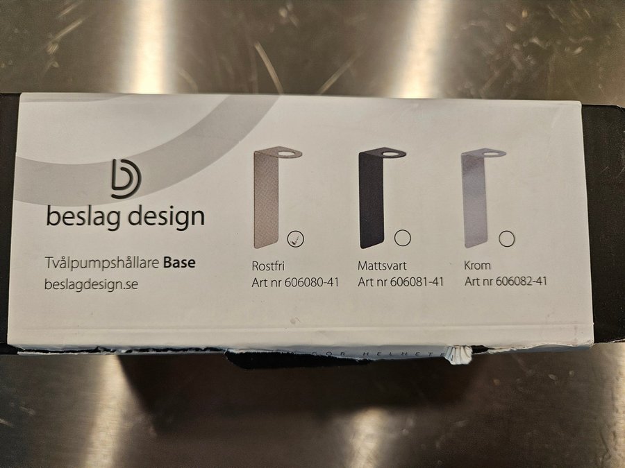 Tvålpumpsshållare Beslag Design